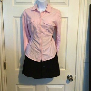 Pink long sleeve button up